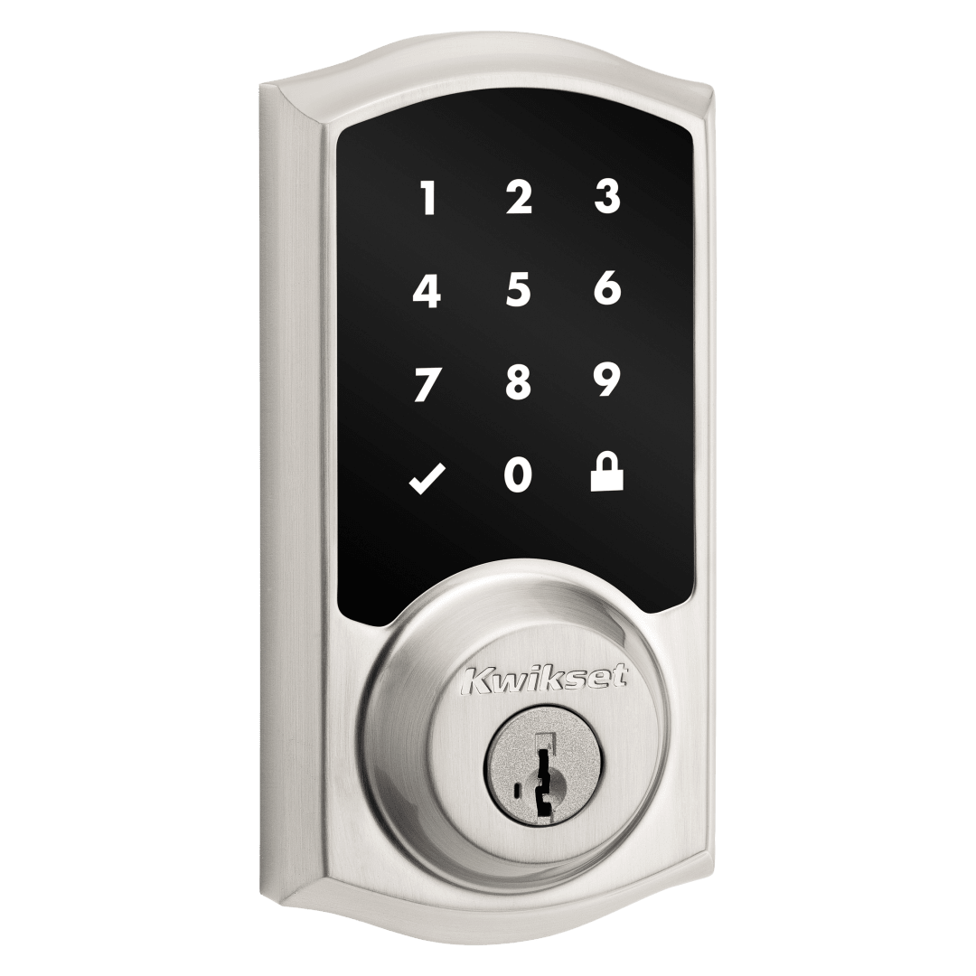 918 HomeConnect Electronic Deadbolt featuring SmartKey Security™ and Z-Wave Technology in Satin Nickel