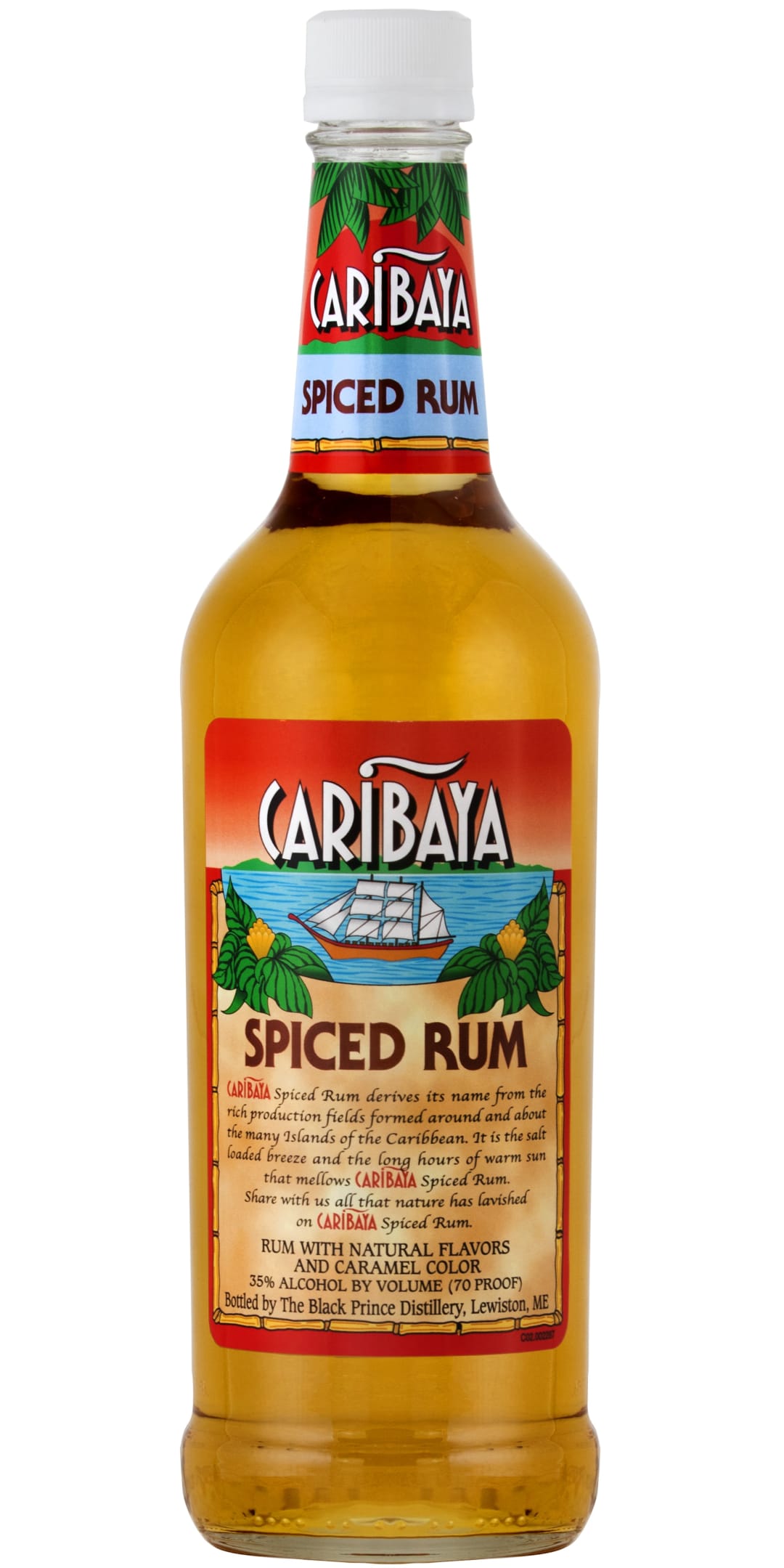 Caribaya Spiced Rum 750ml 70 Proof