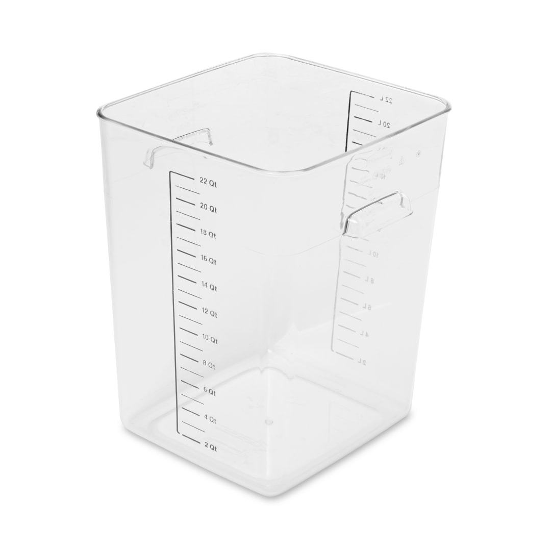 SPACE SAVING CONT SQ 22QT/20.8L CLR
