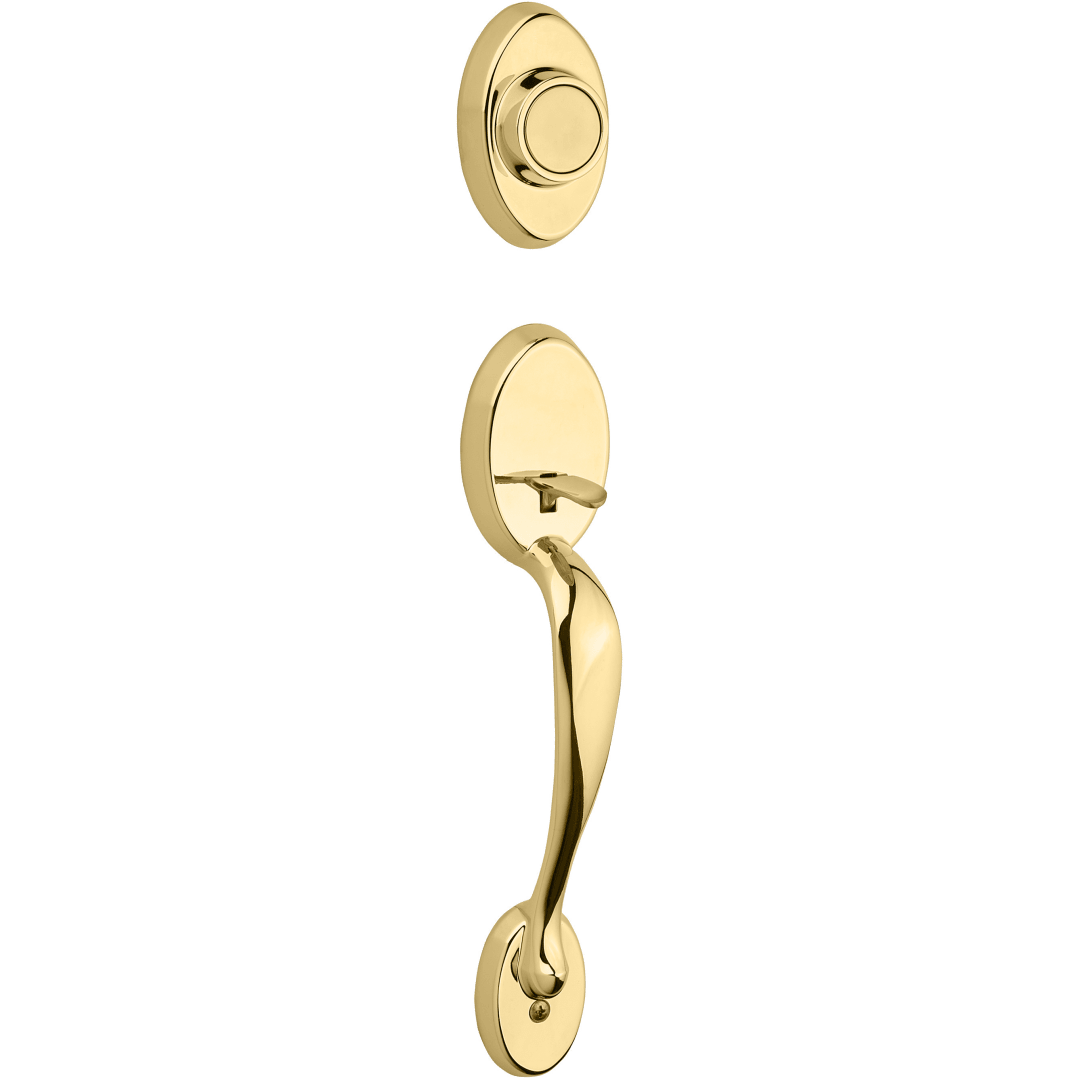 Chelsea Dummy Handleset Exterior Set Only in Polished Brass