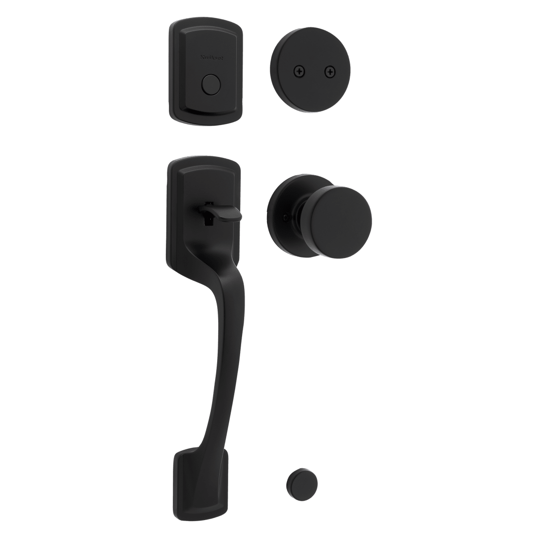 Prague Handleset in Matte Black with Microban Protection