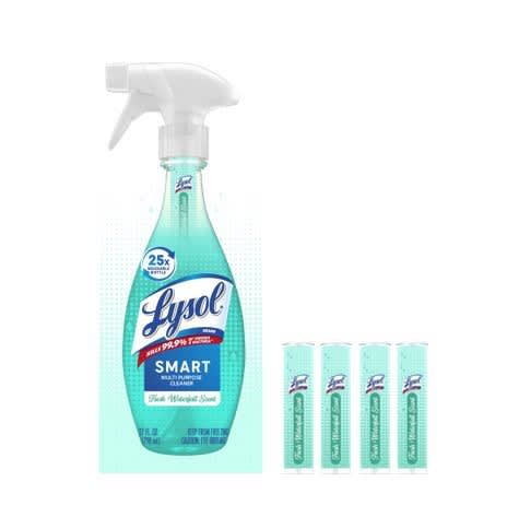 LYSOL® SMART Multi-Purpose Cleaner - 1+4 Fresh Waterfall EComm Starter Kit - 6/1 ct.