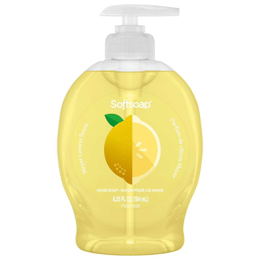 Softsoap Limited Edition Liquid Hand Soap, Seasonal Hand Soap, Paraben Free, pH Balanced, Meyer Lemon Scent, 6.25 fl oz Pump Bottle