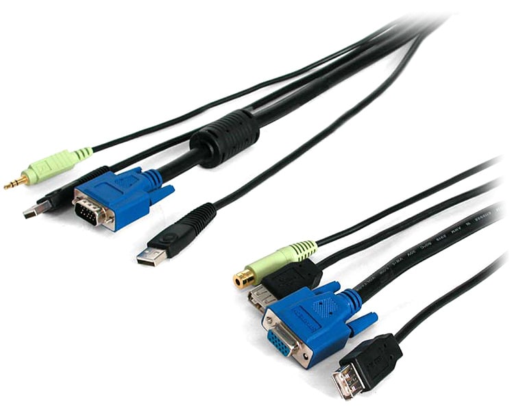10ft.Black USB 4-in-1 Console Ext Cable