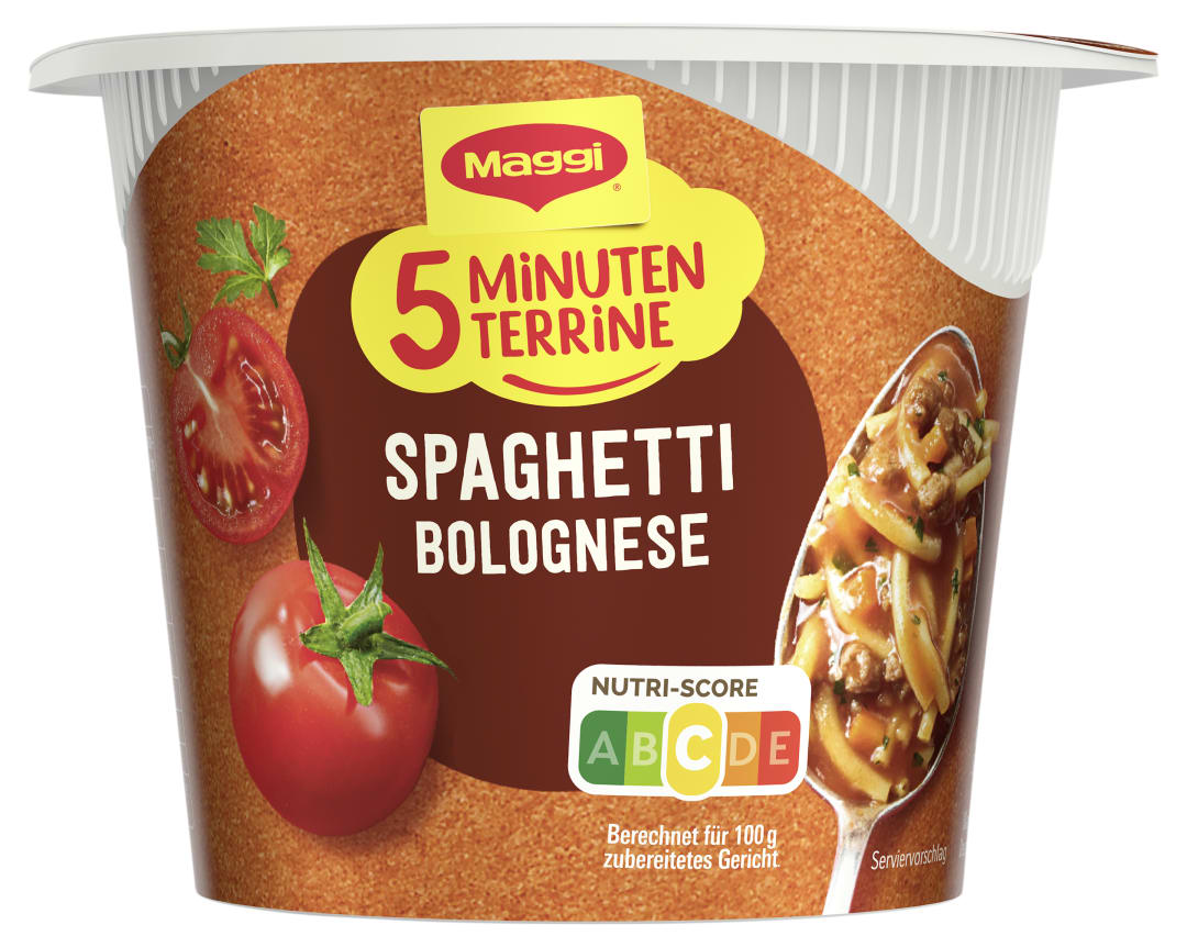 MAGGI 5 MINUTEN TERRINE Spaghetti Bolognese 60g
