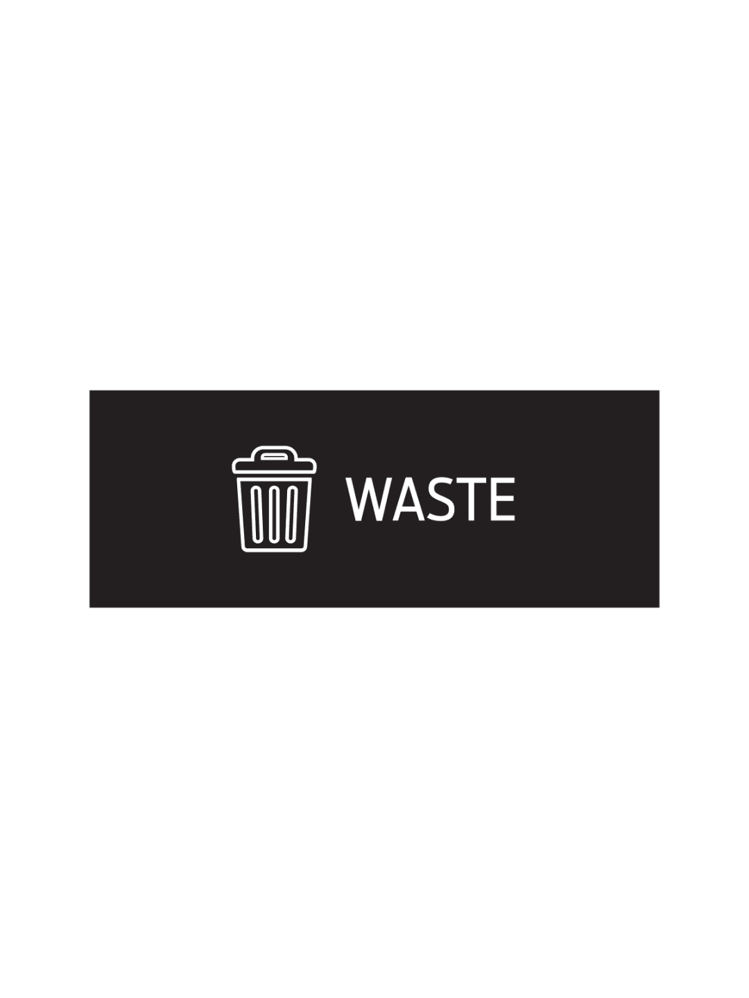 RISE - Triple - Sign - Waste - Black