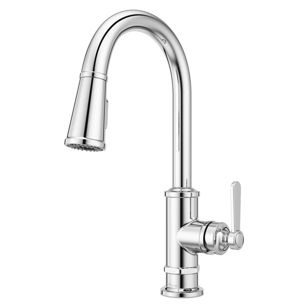 Port Haven 1-Handle Pull-Down Kitchen Faucet in Polished Chrome