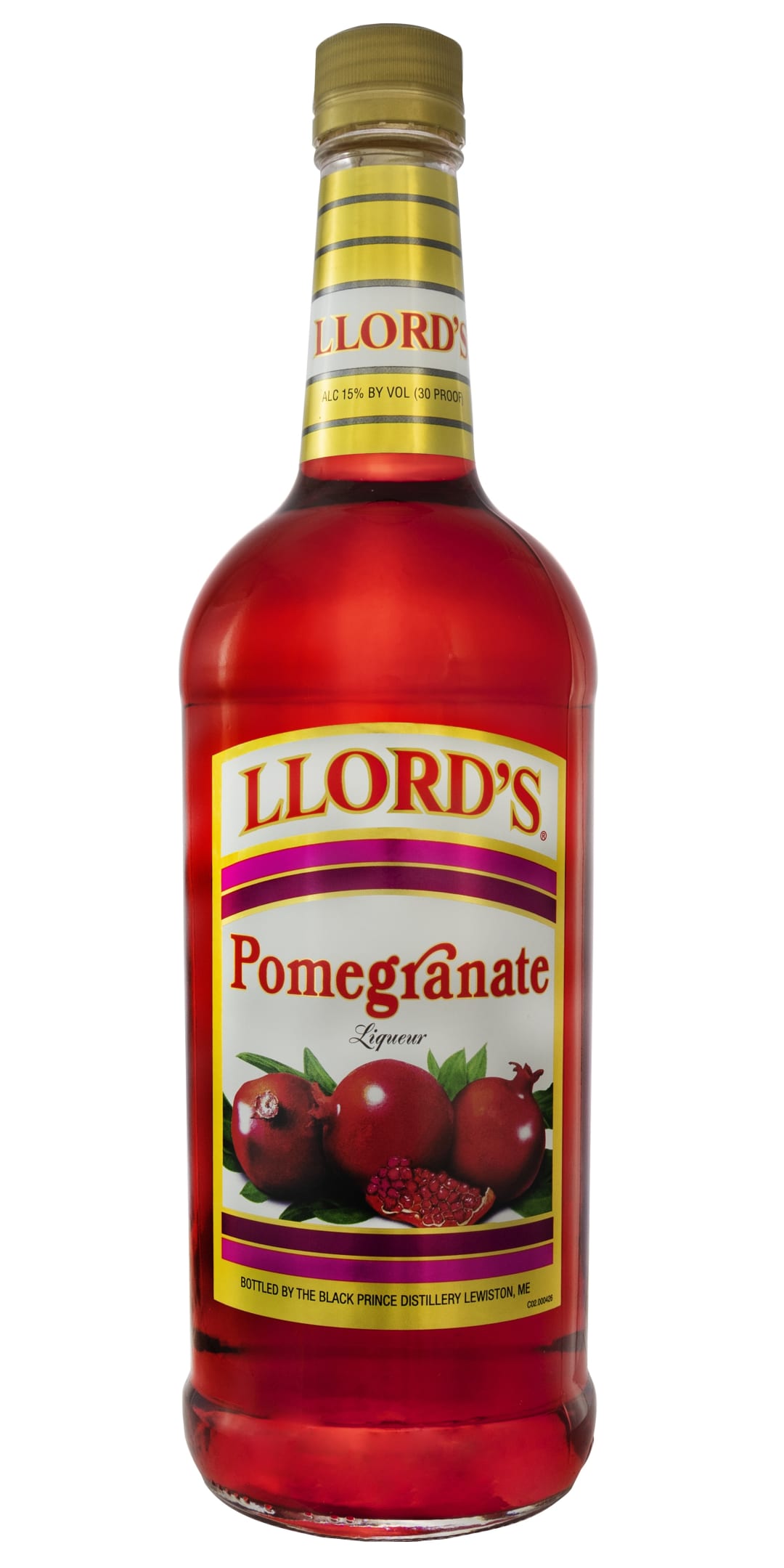 Llords Pomegrnate Liqueur 1l 30 Proof