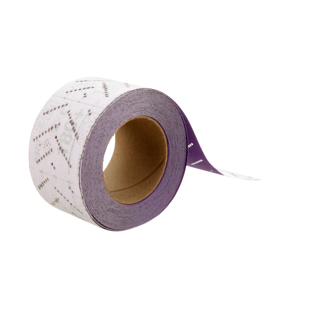 3M™ Cubitron™ II Hookit™ Temiz Zımparalama Yaprak Rulo 737U, 70 mm x 12 m, Çok Delikli, 180+, 51433