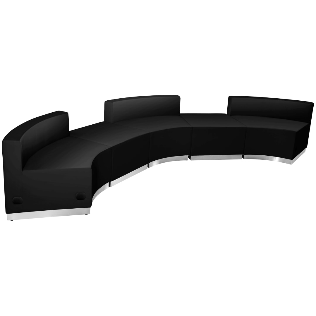 HERCULES Alon Series Black LeatherSoft Reception Configuration, 5 Pieces