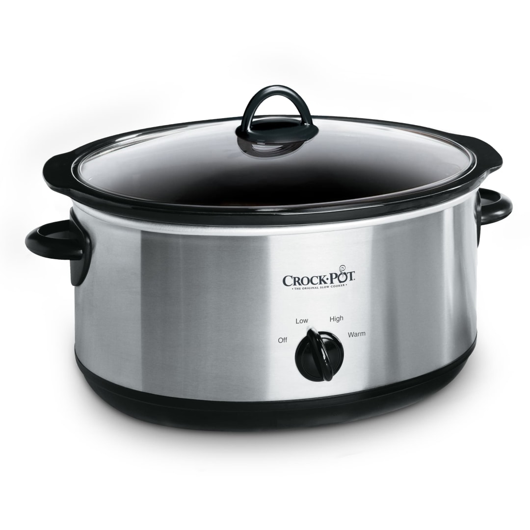 Crock-Pot® 7-Quart Manual Slow Cooker, Stainless Steel