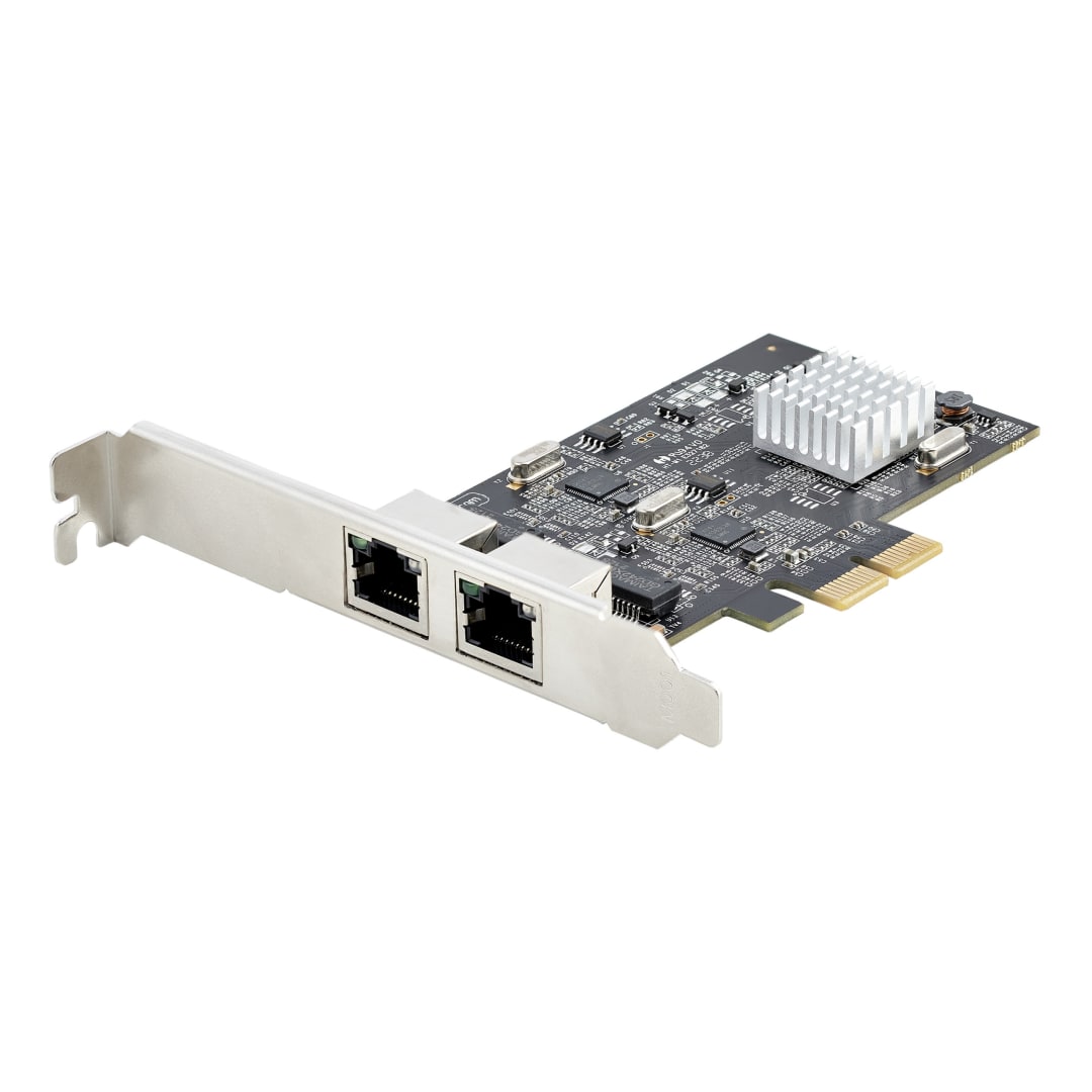 2 Port PCI Express 2 5Gbps Ethernet RJ45 Network Adapter Car