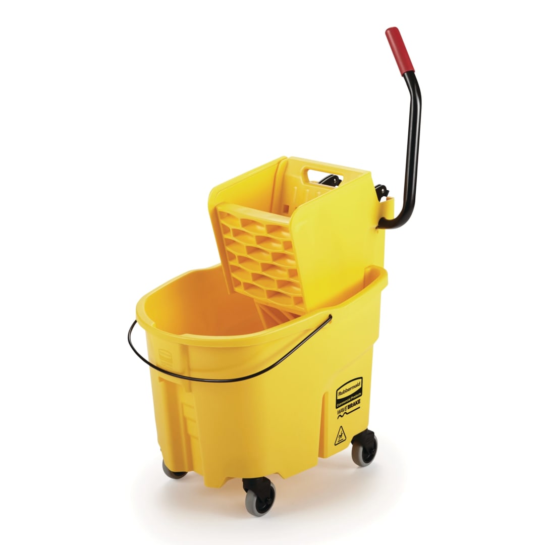 Rubbermaid® Commercial WaveBrake® Side Press Mop Wringer, 35-Quart, Yellow