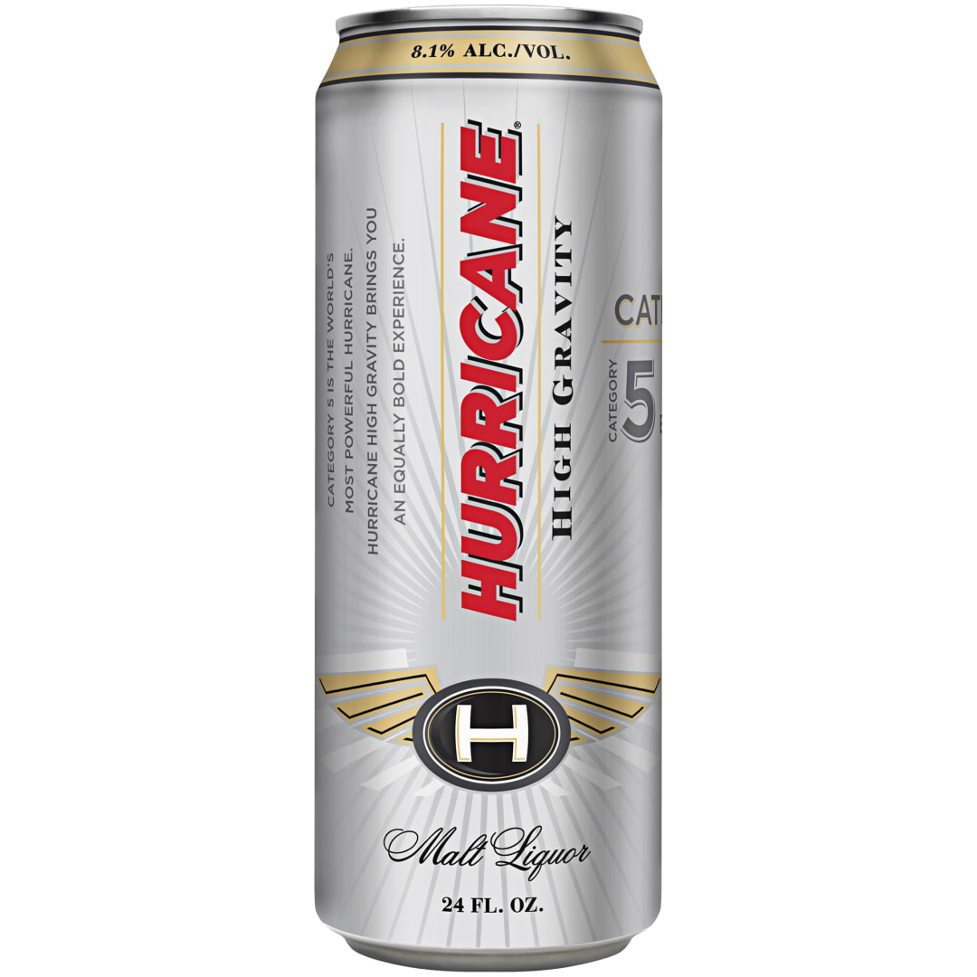 Hurricane Hi Gravity Malt Liquor, 24 fl. oz. Can, 8.1% Alc./Vol.