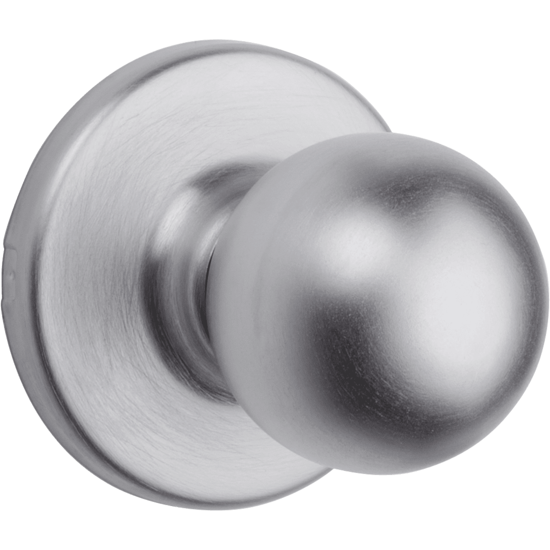 Polo Hall/Closet Knob in Satin Chrome