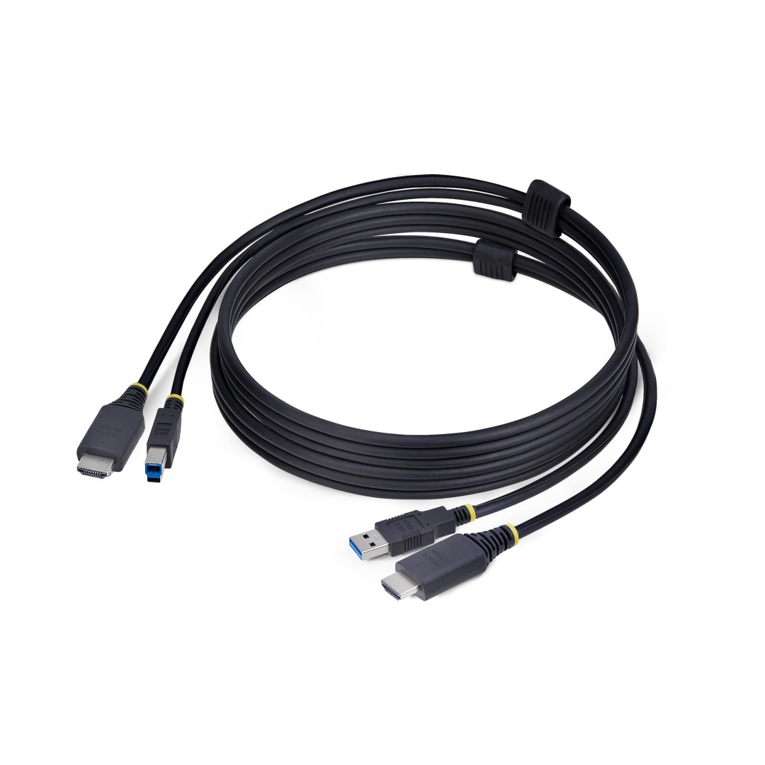 HDMI KVM Cable, 2-in-1 HDMI and USB 6 ft