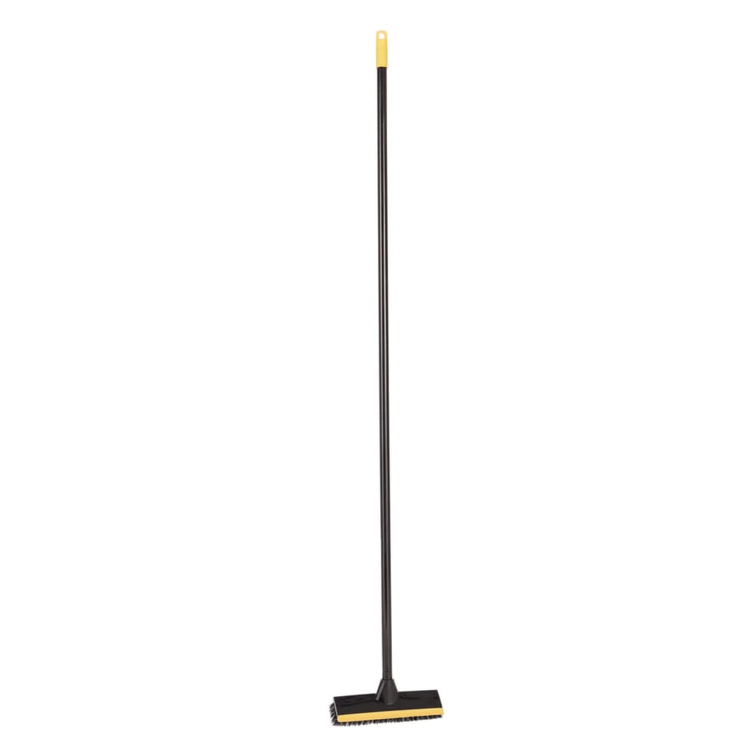FLOOR SCRUB BRUSH AND SQUEEGEE