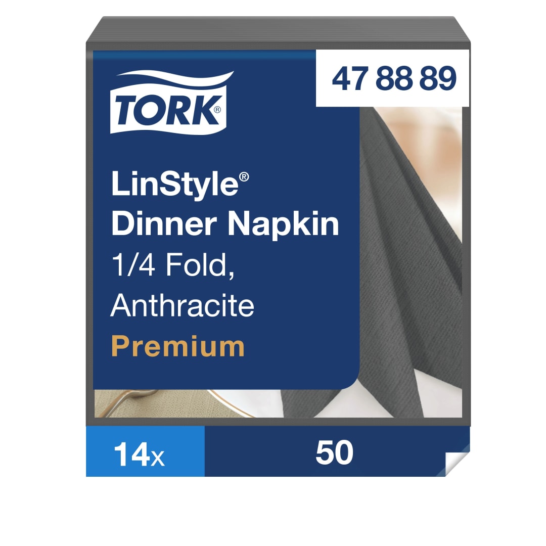Tork Premium LinStyle® Anthracite Dinner Napkin