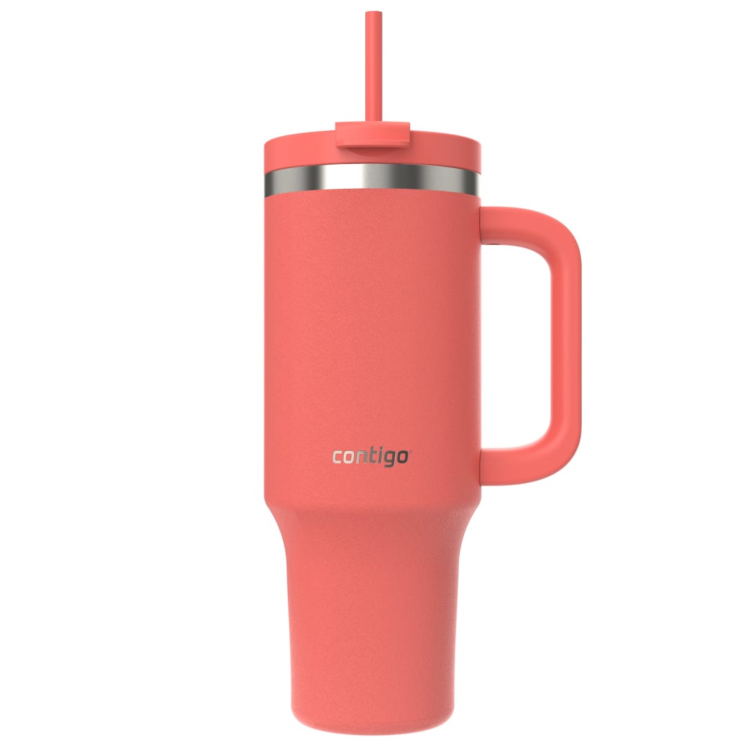 Contigo®Streeterville, Termo, 1.18 L de Capacidad, Acero Inoxidable, a Prueba de Derrames, Mantiene las Bebidas Frías por 29 Horas, Rosa