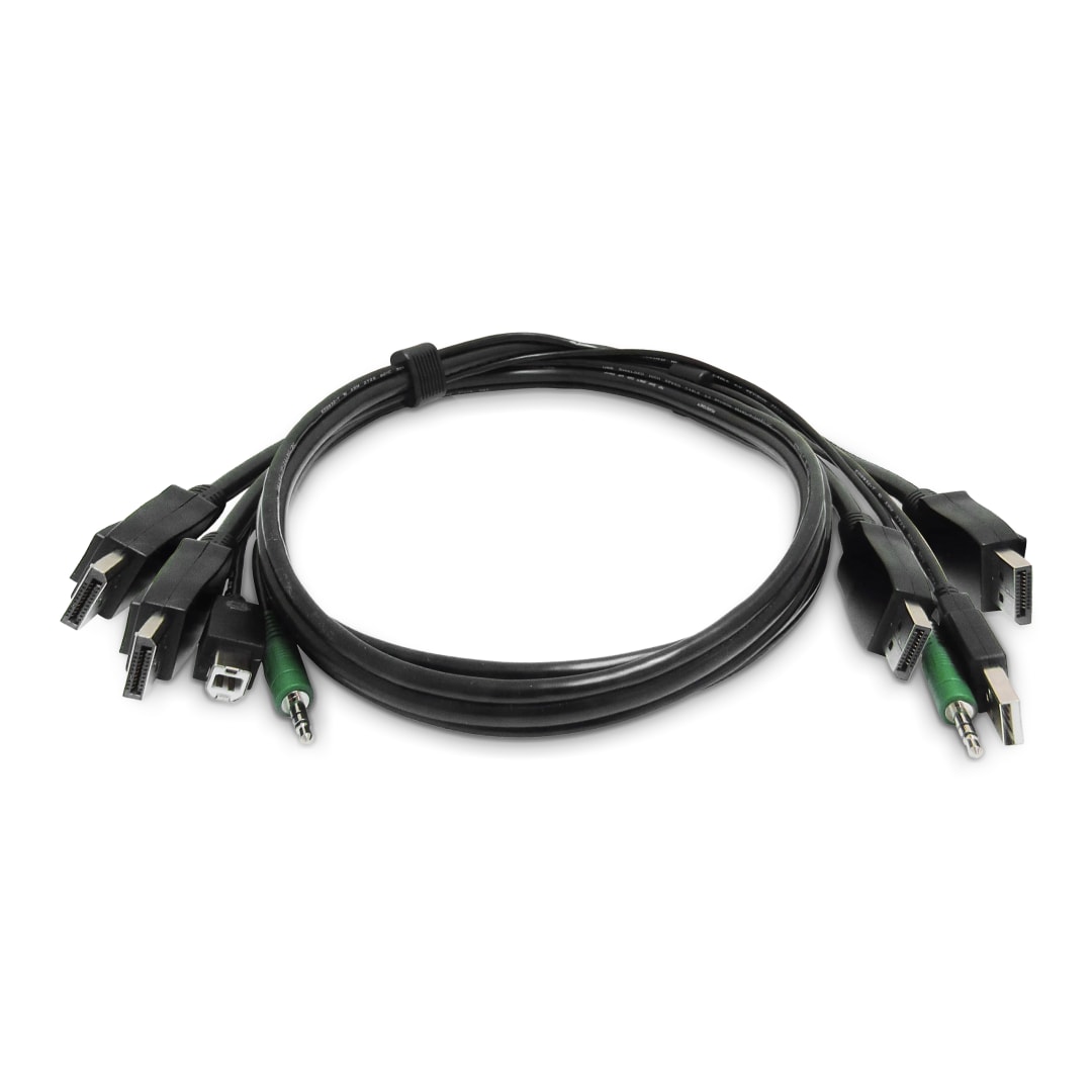 TAA 6ft 2x DP M/M, USB A/B  Audio