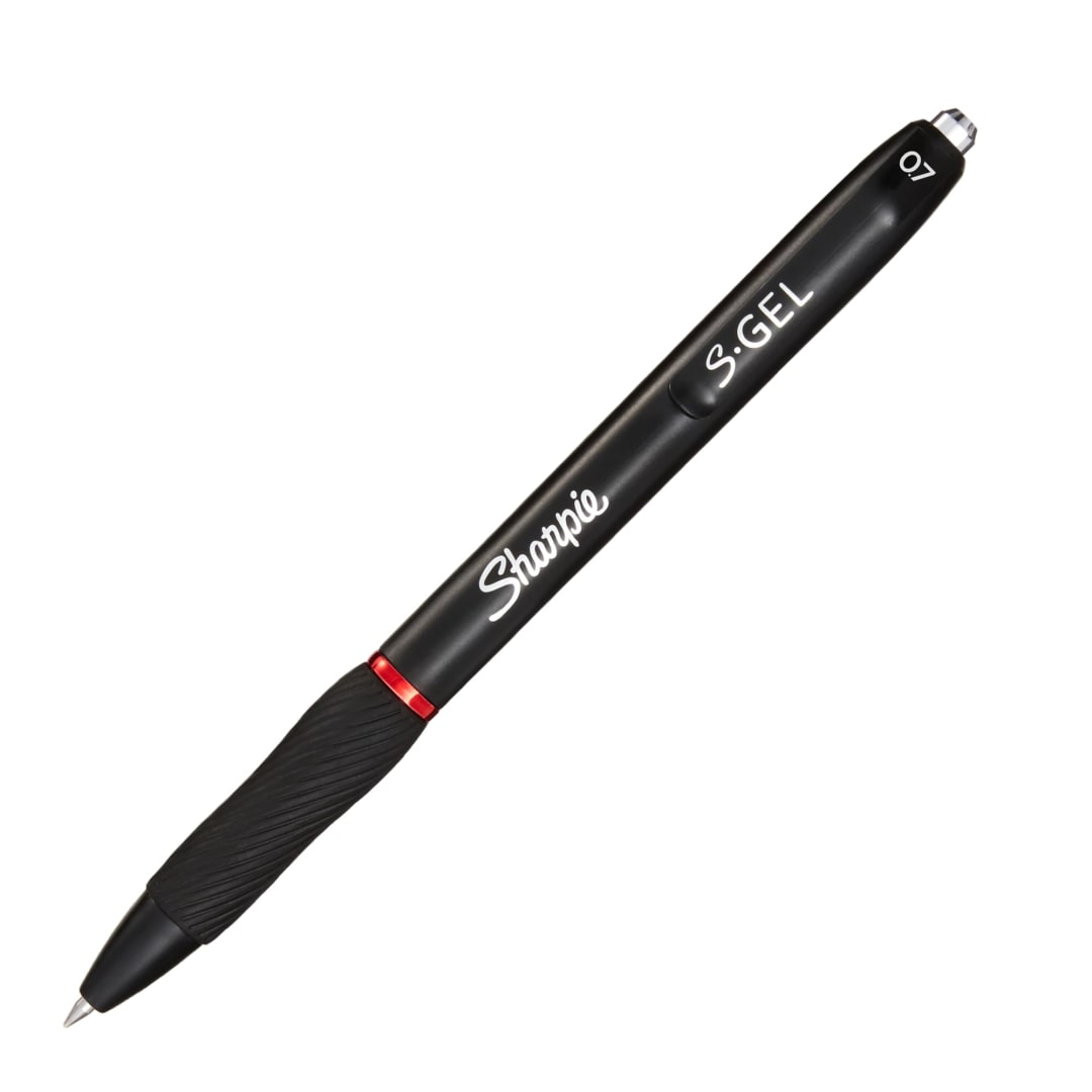 Sharpie® S-Gel, Gel Pens, Medium Point (0.7mm), Red Ink Gel Pen, 1 Count