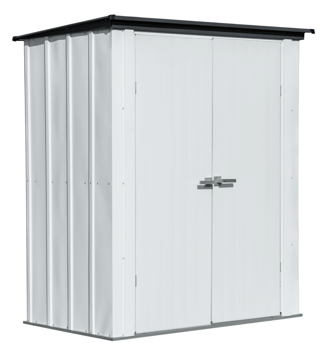 Arrow Spacemaker 4 x 3 x 6 ft Flute Grey Patio Shed