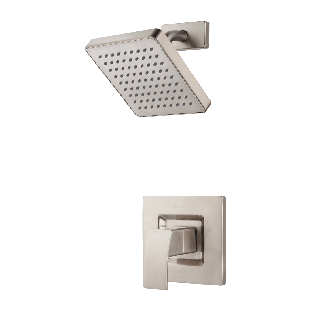 Kenzo 1-Handle Shower Only Trim Kit in Brushed Nickel