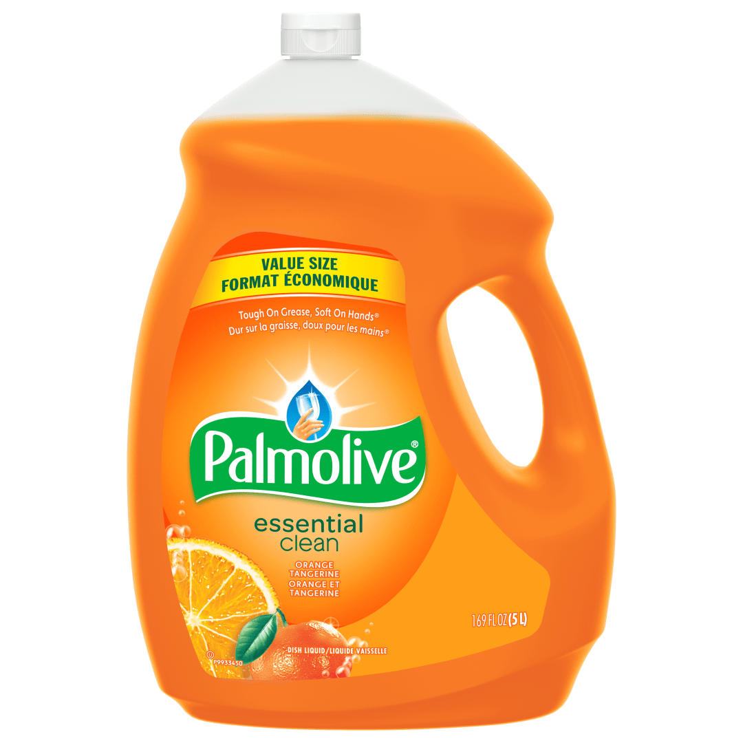 Palmolive Essential Clean Liquid Dish Soap, Orange Tangerine - 5 Liter