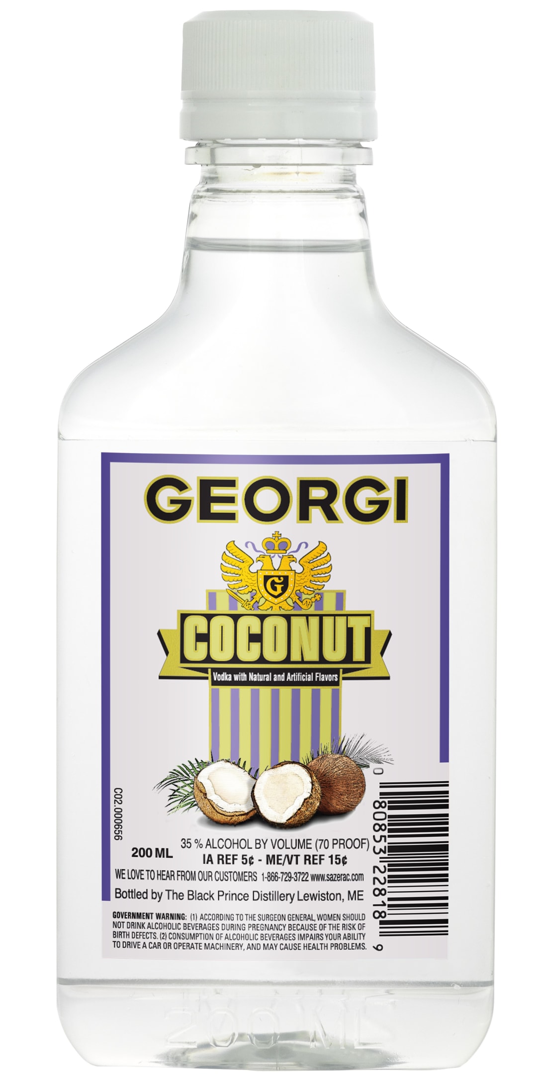 Georgi Coconut Vodka 200ml 70 Proof