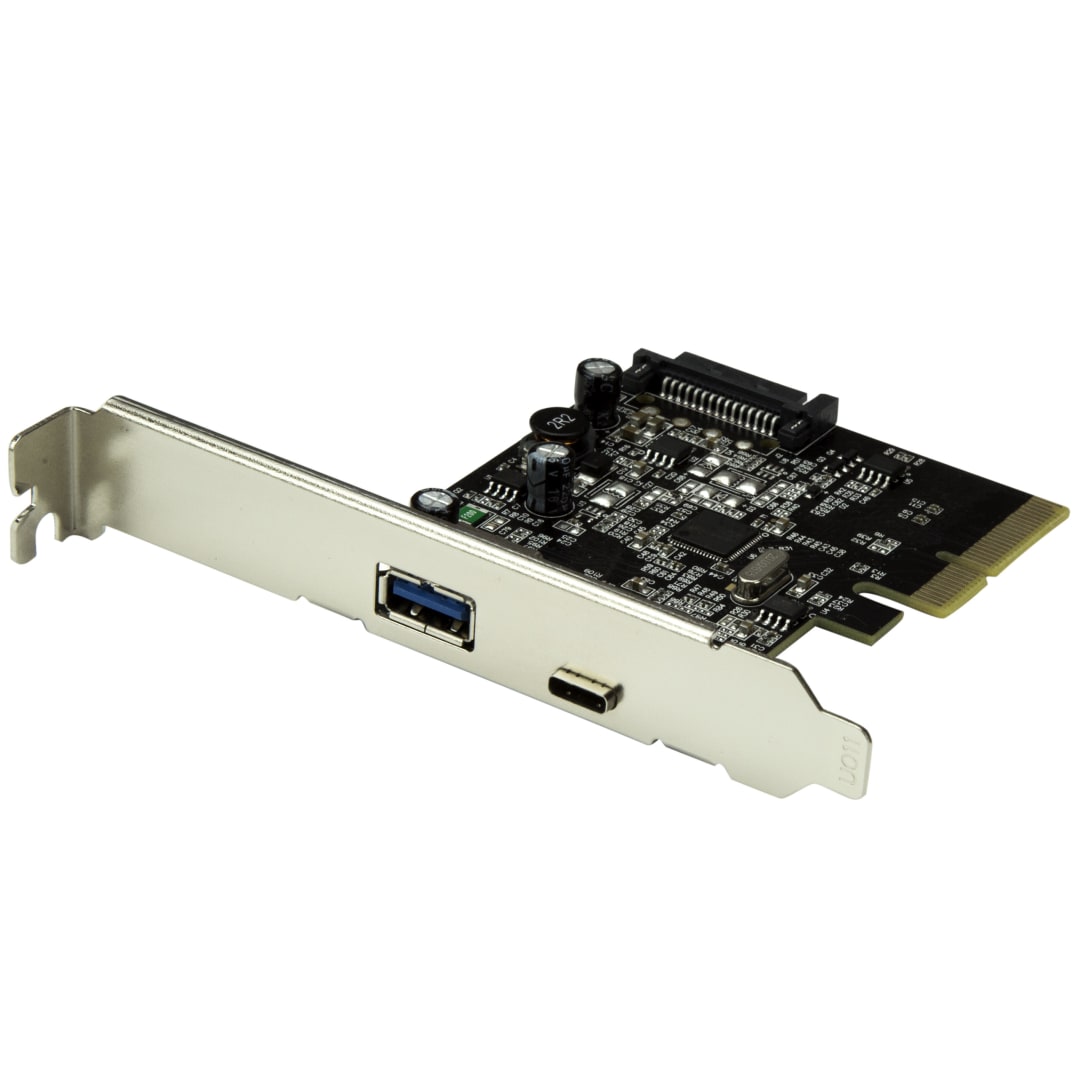 2Port USB 3.1 PCI-e Card - C, A - 10Gbps PCIe Card