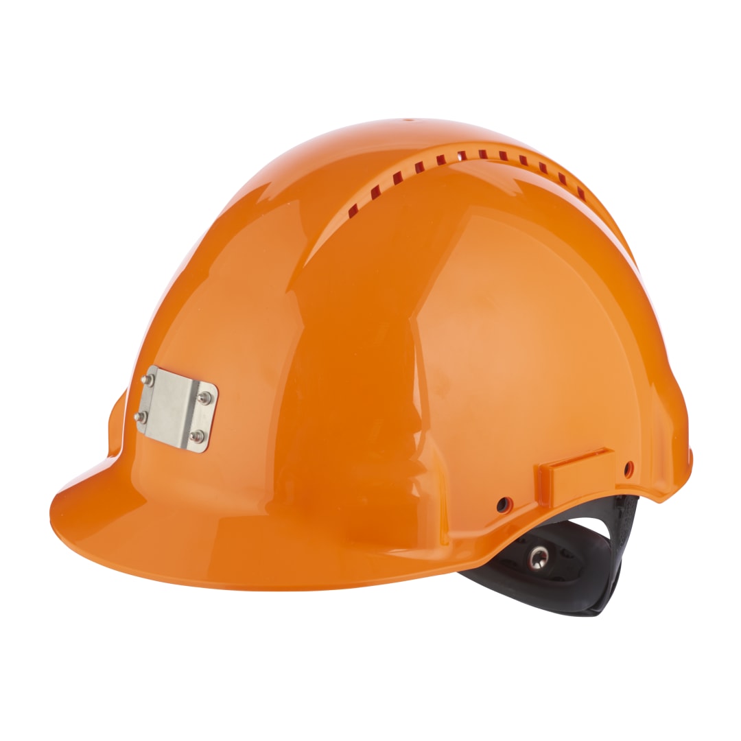 3M™ Sert Başlık, Uvicator, Mandallı, Havalandırmalı, Plastik Ter Bantlı, Lamba Tutuculu, Turuncu, G3000NUV-10-OR