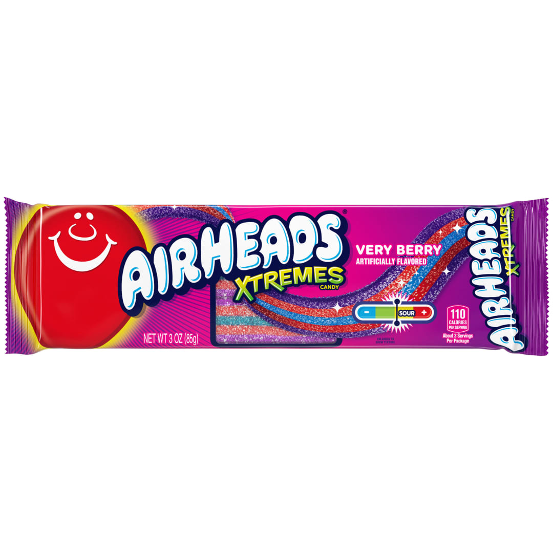 Airheads Xtremes Belts Very Berry 3 oz Tray