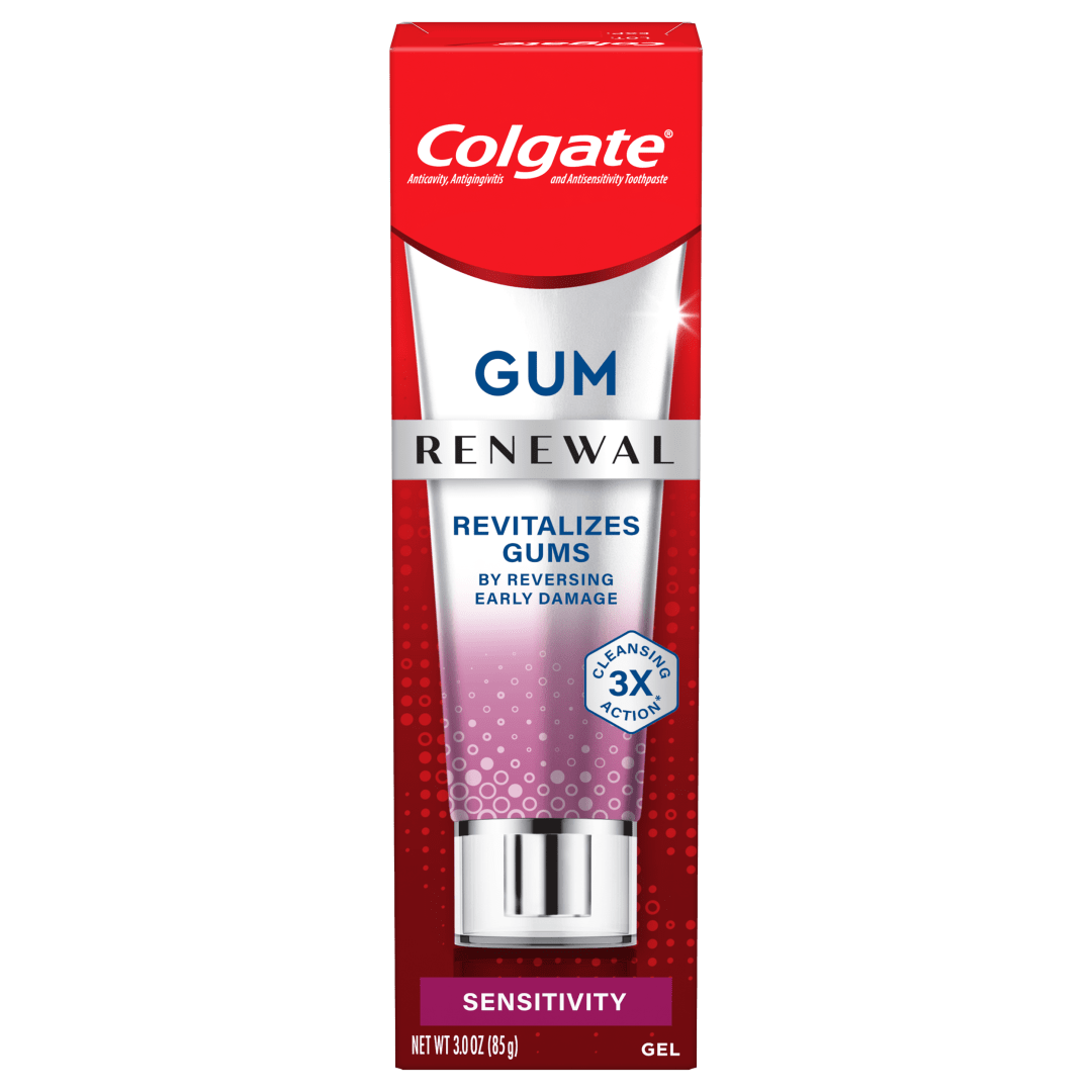 Colgate Gum Renewal Gum Protection Toothpaste Gel Sensitivity, Mint Gel Sensitive Toothpaste for Gingivitis, 3 Oz