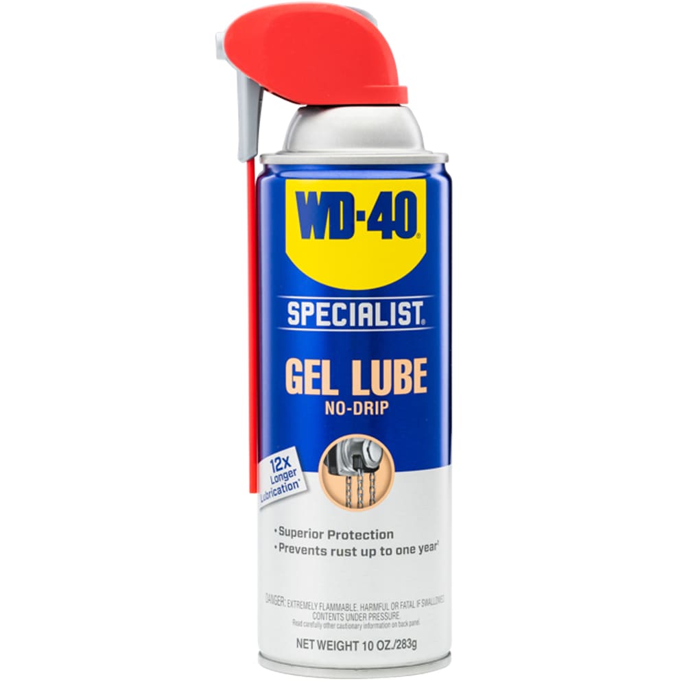 WD-40® Specialist Gel Lube 10 oz., No-Drip Gel for Garage Doors & Farm Equipment