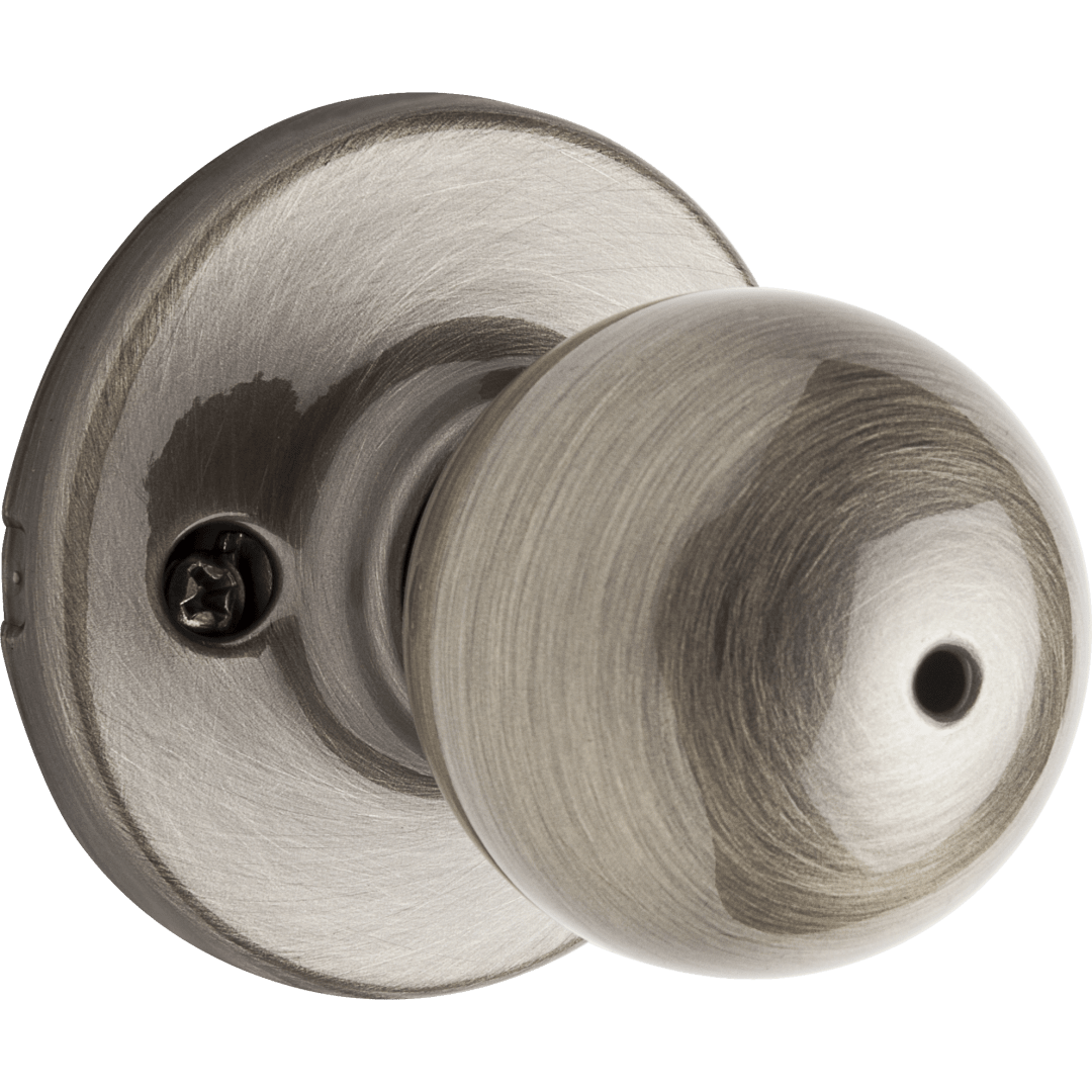 Polo Bed/Bath Knob in Antique Brass