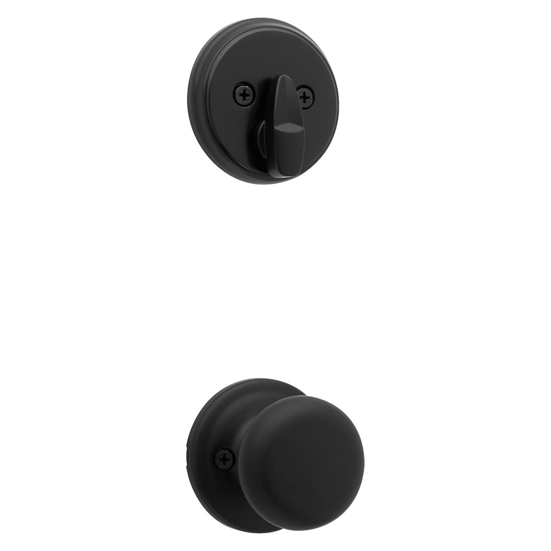 Hancock Interior Pack with Interior Knob in Matte Black