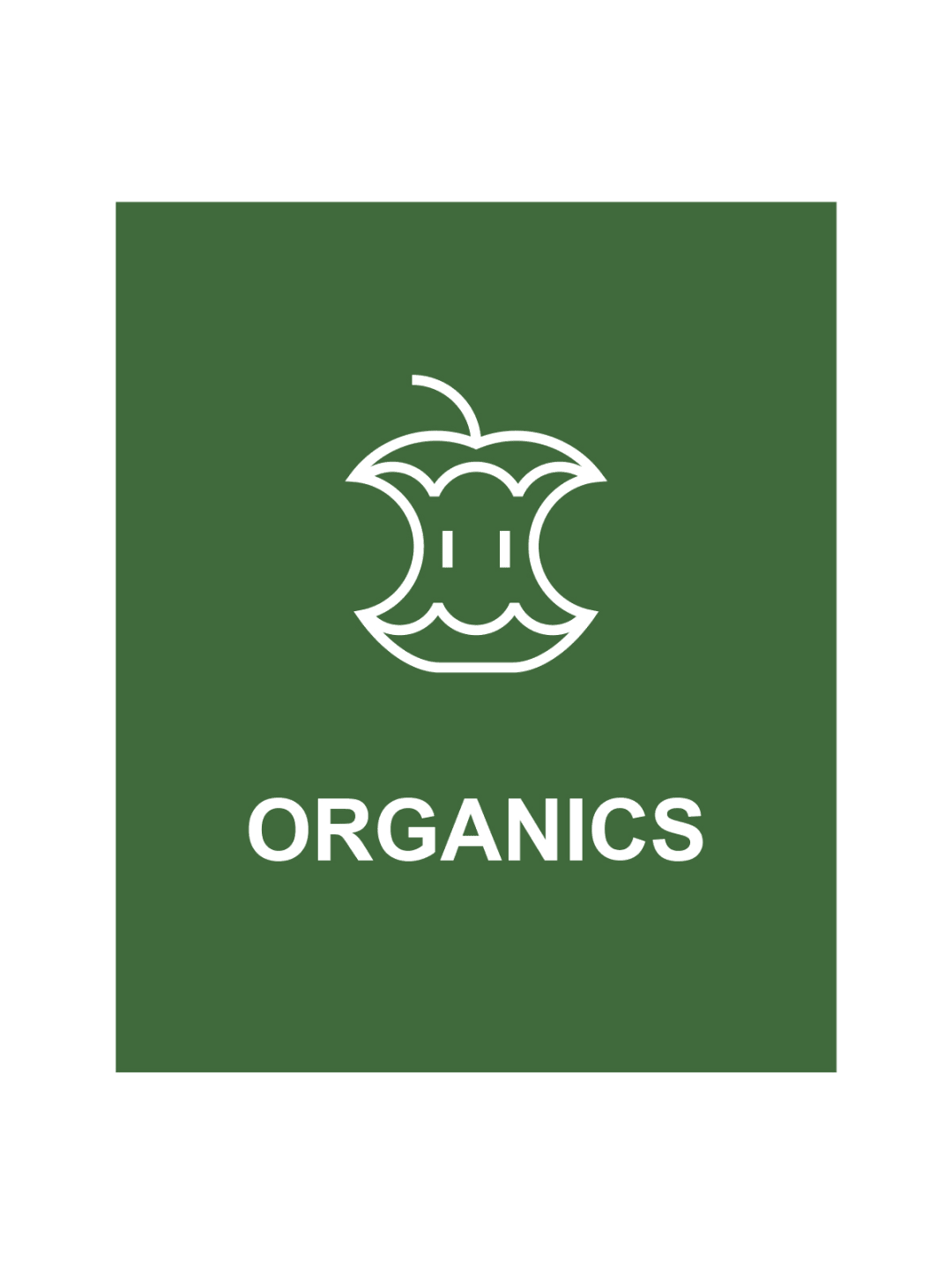 SPECTRUM - Single - Sign - Organics - Green-White