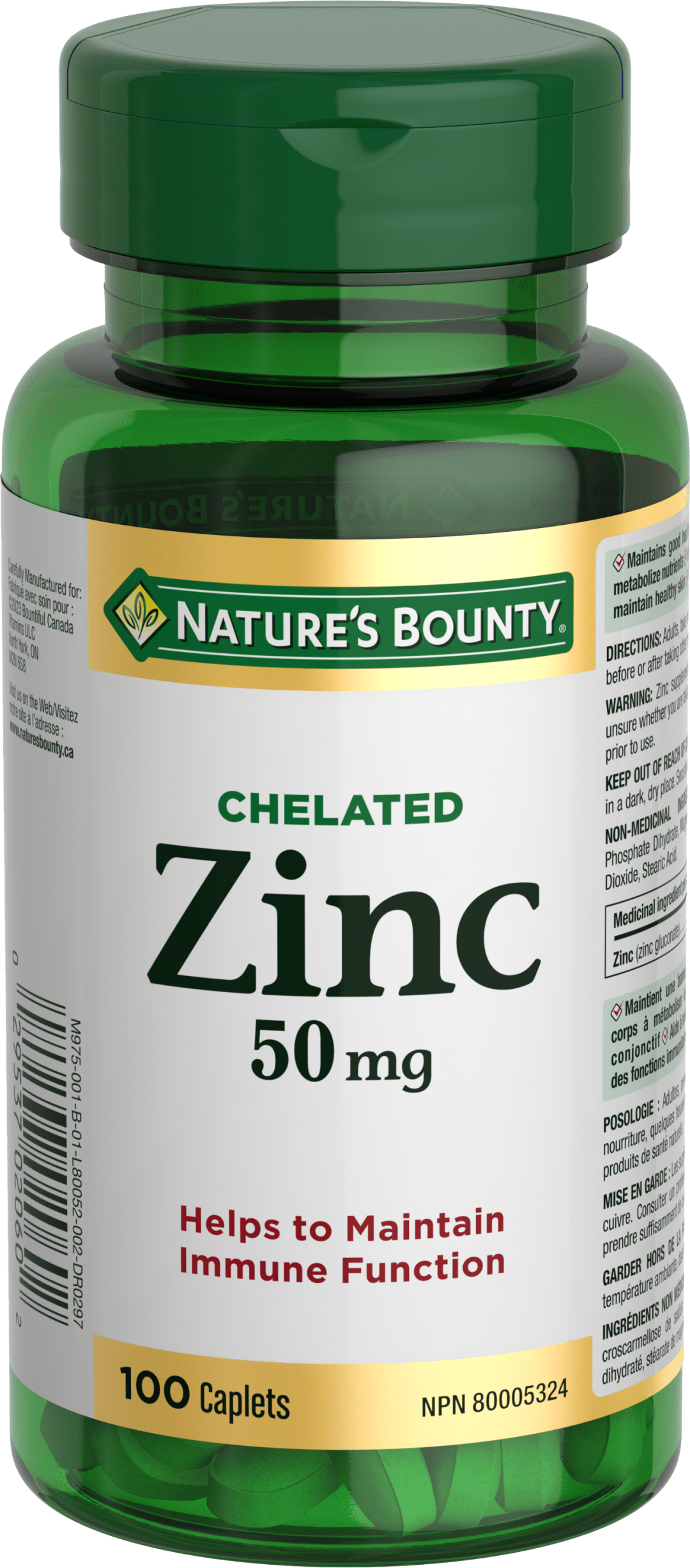 NBBL Zinc 50 mg BC 24x100ct CA
