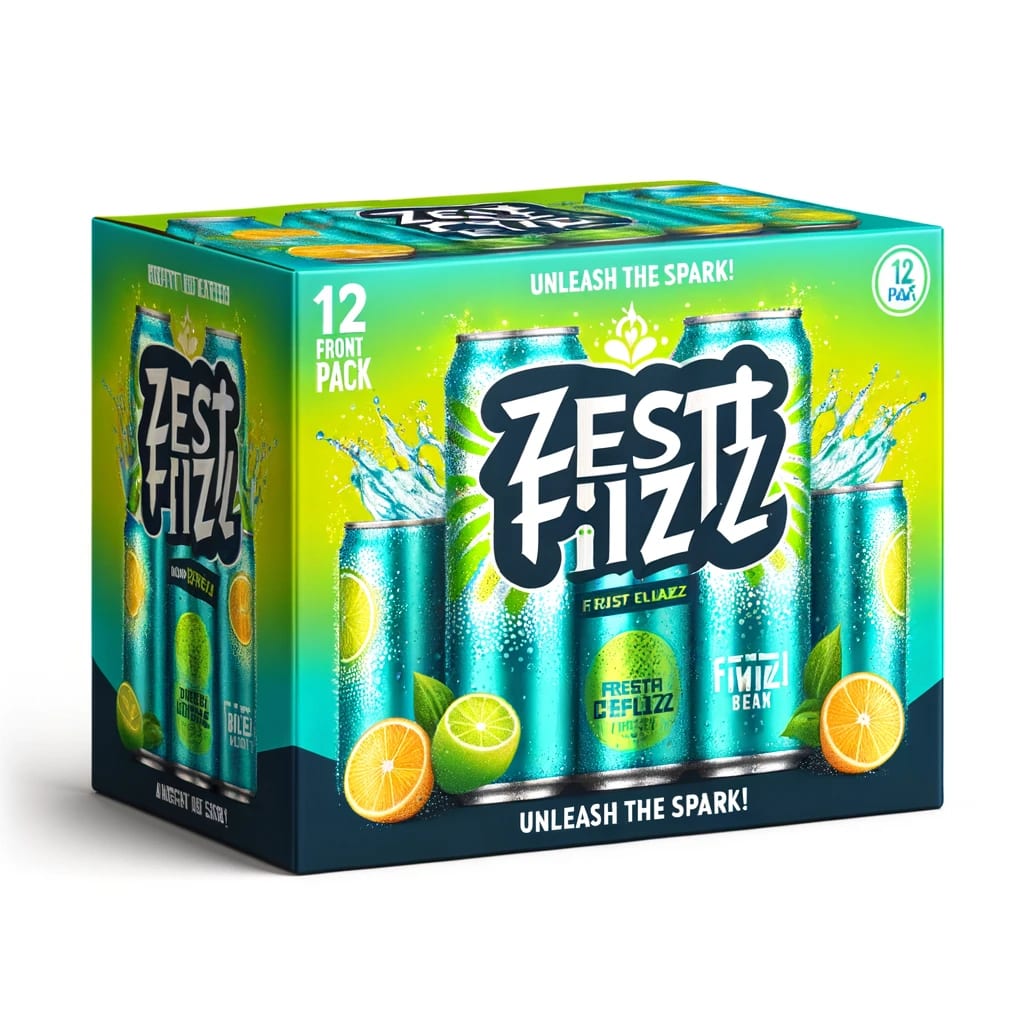 SalsiFizz Zest Fizz, 12 Pack of 12oz Cans