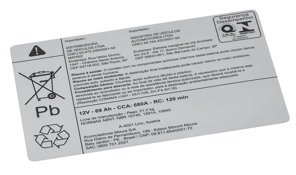 3M™ Polyester Label Material 92200, White Glossy, Roll, Config