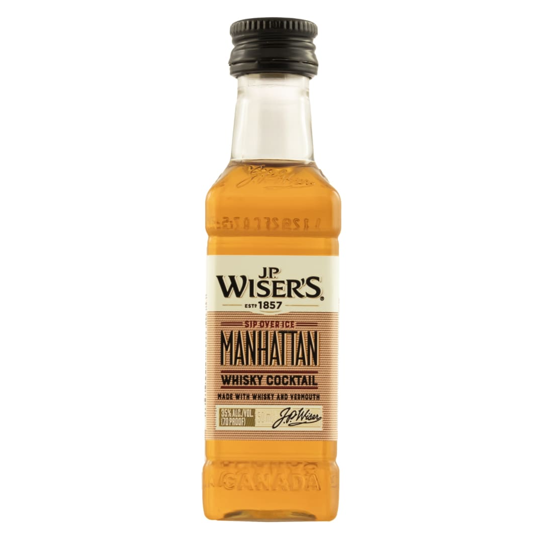 J.P. Wiser's Manhattan Whisky Cocktail 50ml 70 Proof