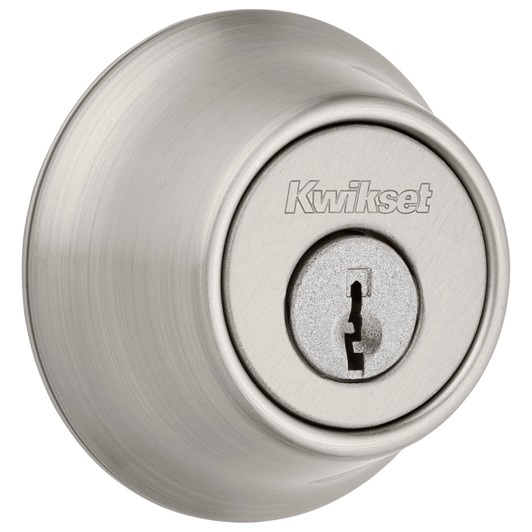 665 Deadbolt, Keyed Both Sides, in Satin Nickel