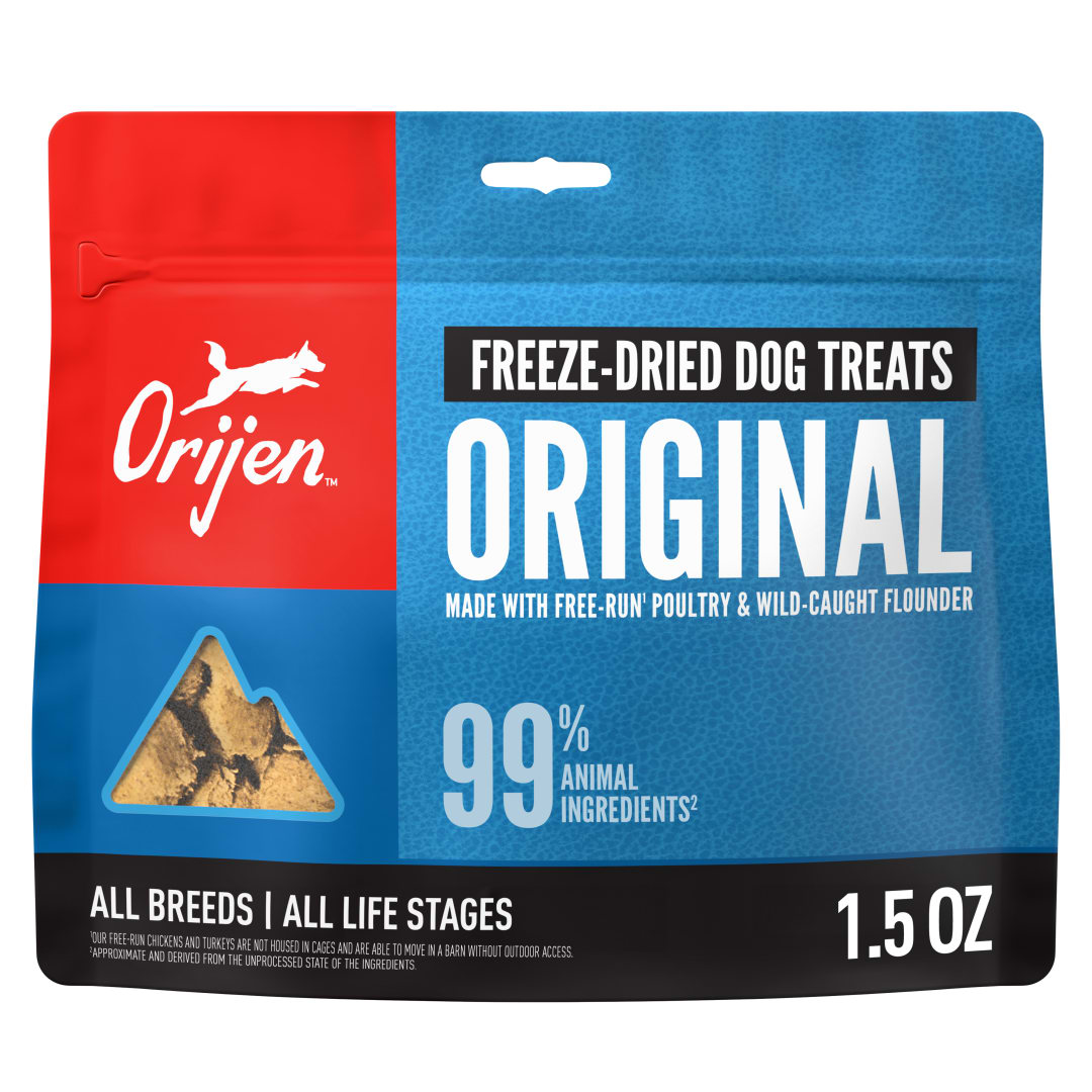 ORIJEN Grain Free High Protein Freeze Dried Dog Treats Original Recipe