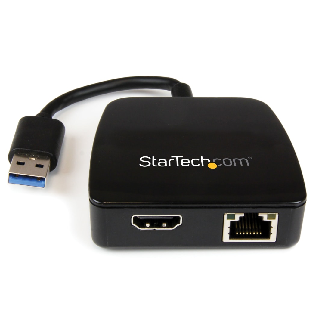 Portable Laptop Travel Adapter - USB 3 to HDMI GbE