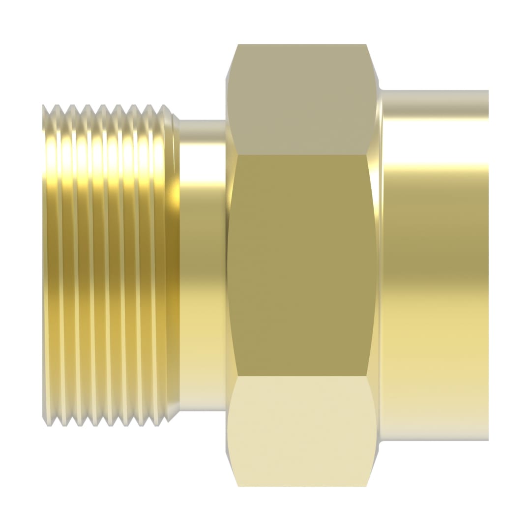 Aeroquip -12 Braze Adapter X 1 1/4-18 Brass (202208-10-12B)