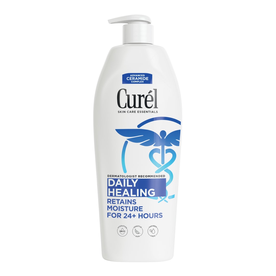 Curel Daily Healing Body Lotion, Ceramide Moisturizer, Dry Skin, 13 fl oz