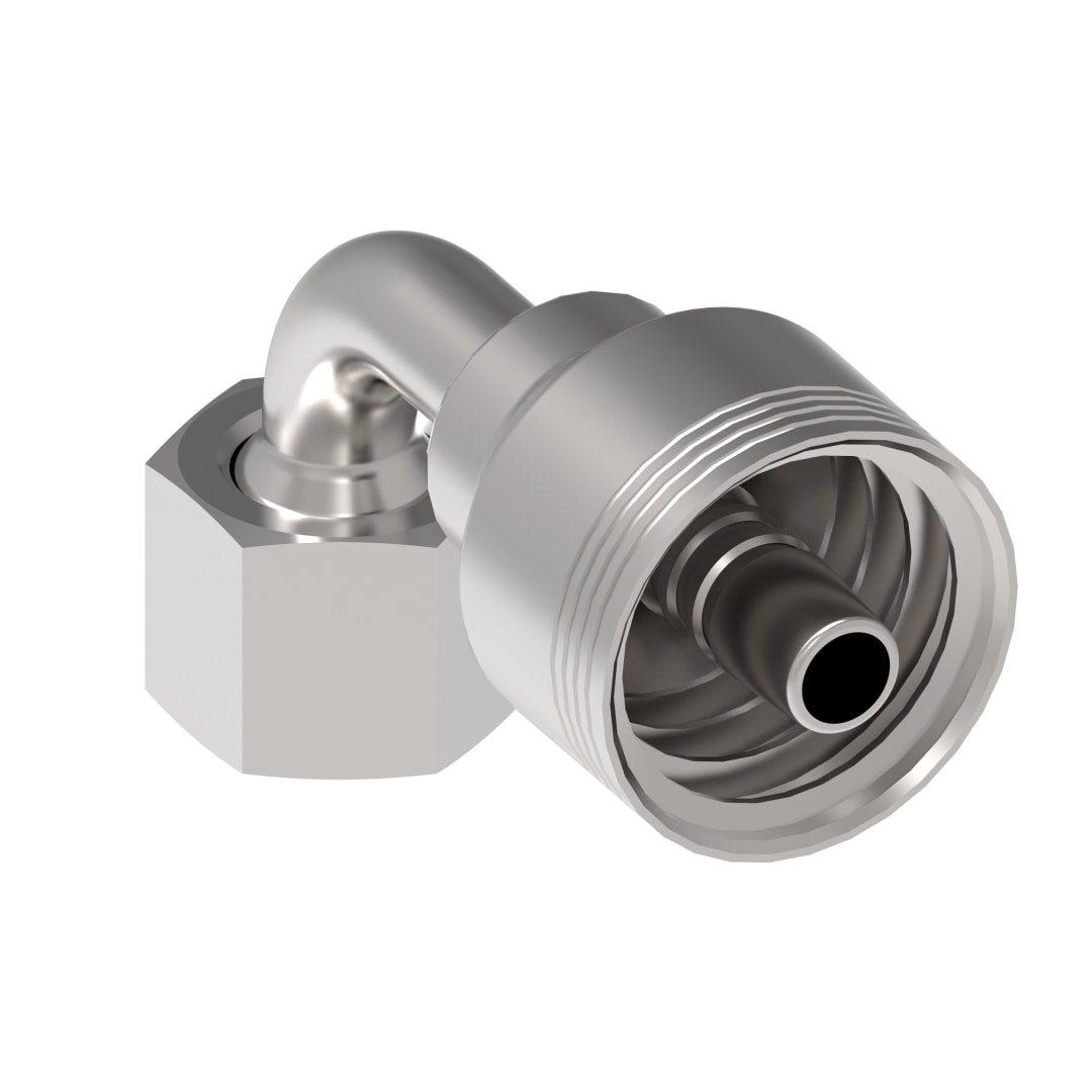 Aeroquip 3/8 Female ORS 90 Degree X 3/8 Hydraulic Hose Fitting 4 Way