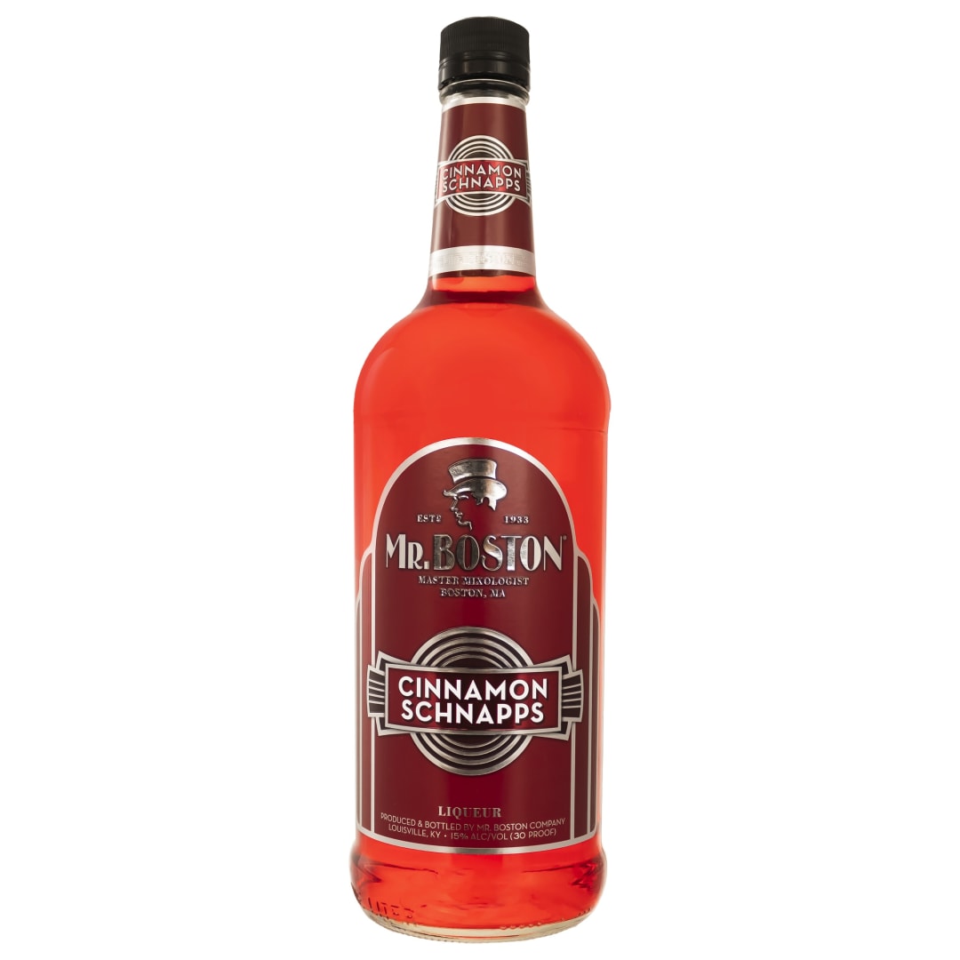 Mr. Boston Cinnamon Schnapps 1l 30 Proof
