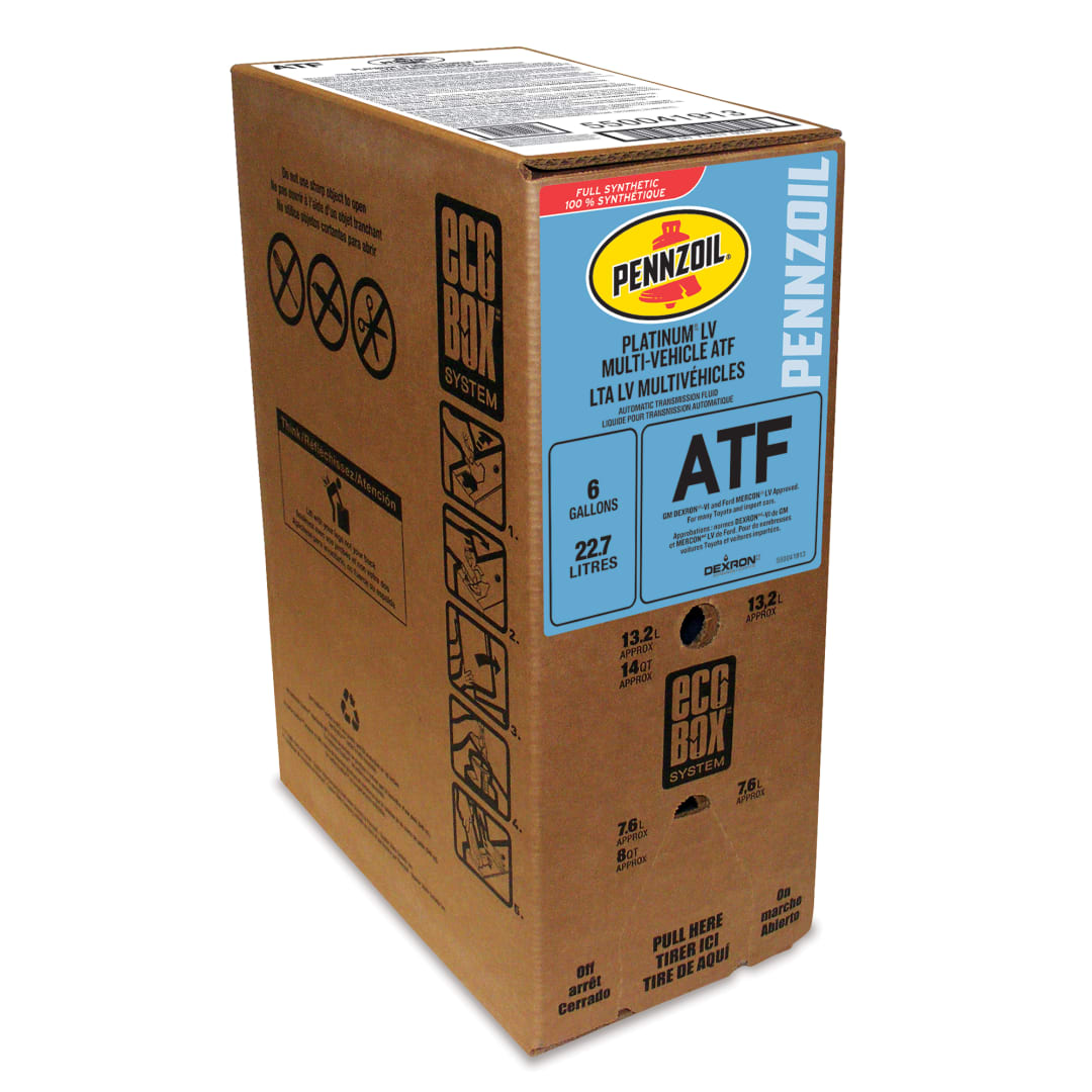 Pennzoil Platinum LV Multi-Vehicle ATF Automatic Transmission Fluid Ecobox, 24 Quarts (Case of 24)