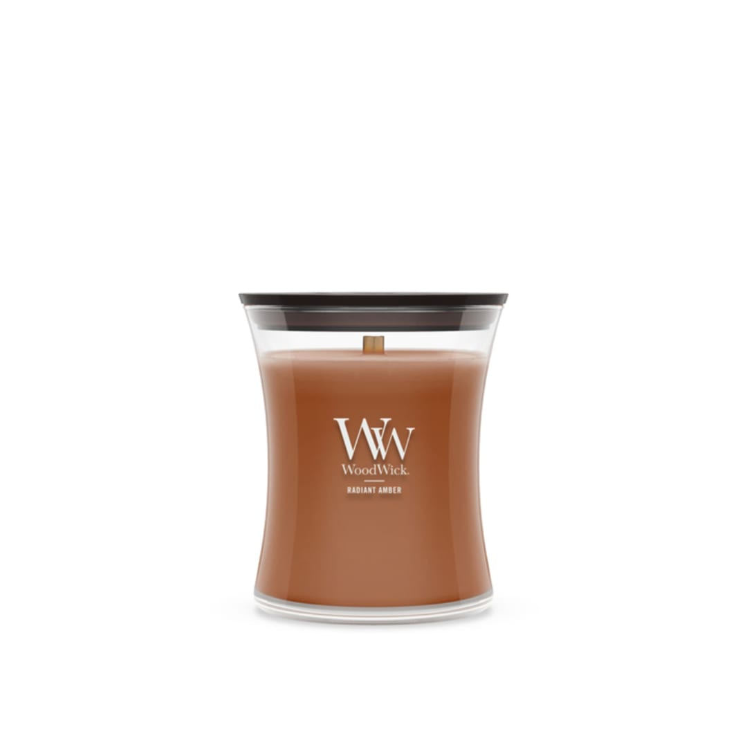 WoodWick Radiant Amber Medium Hourglass Scented Candle